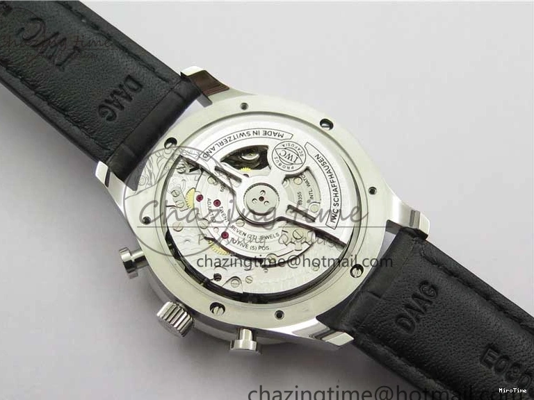 MIROTIME 0520 Elegant Portuguese IW371615 ZF 1:1 Best Edition SS Green Dial on Black Leather Strap A96355 V 7081